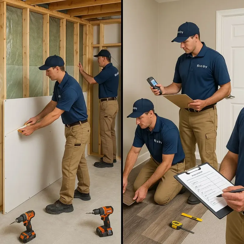 Repairs and Reconstruction process in West Wyoming, PA